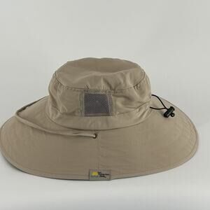 Sun Protection Zone Outdoor Wide Tan Khaki Booney Hat UPF 50+ Adult Adjustable